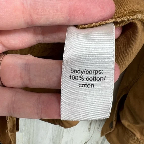 Maurices Criss Cross Lace Shoulder Lightweight Brown Jacket Womens Large - Picture 3 of 6